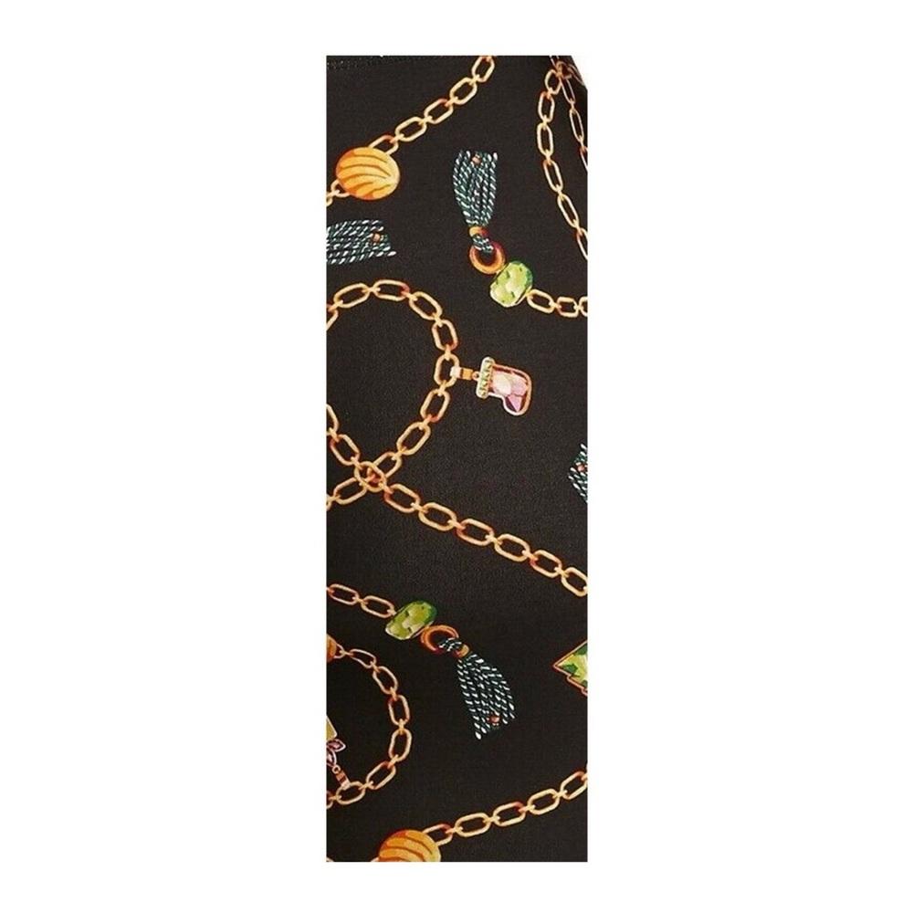 Christmas Gingerbread Charms Jewelry Leggings Size X-Large 15/17 No Boundaries - Picture 6 of 7